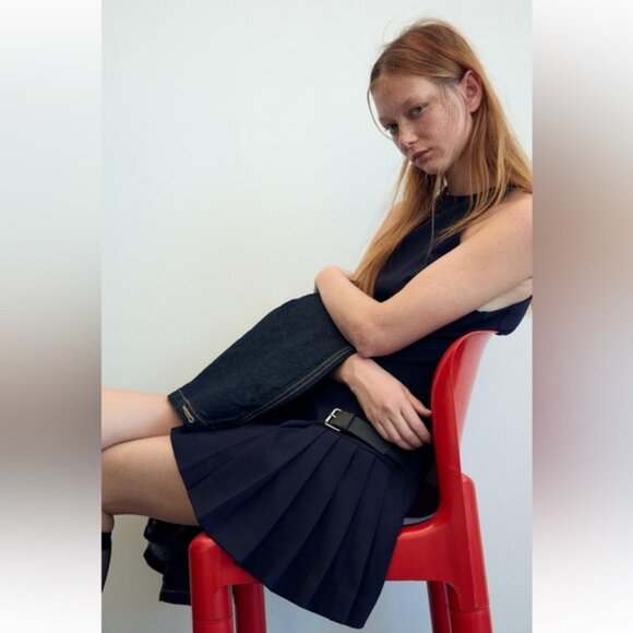 ZARA MINI DRESS WITH SIDE STRAPS - Picture 1 of 9